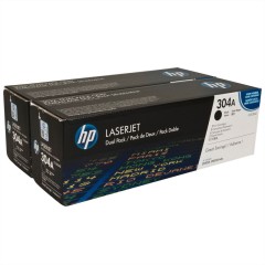 Originlne tonery HP 304A, HP CC530AD (ierny) multipack