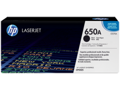 Toner do tiskrny Originlny toner HP 650A, HP CE270A (ierny)