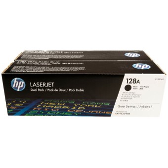 Originlne tonery HP 128A, HP CE320AD (ierny) multipack