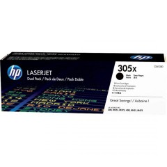 Originlne tonery HP 305X, HP CE410XD (ierny) multipack