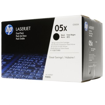 Originlne tonery HP 05X, HP CE505XD (ierny) multipack