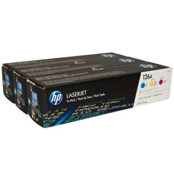 Originlne tonery HP 126A, HP CF341A (Farebn) multipack