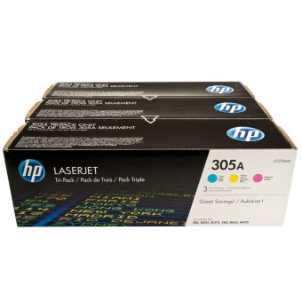 Originlne tonery HP 305A, HP CF370AM (Farebn) multipack