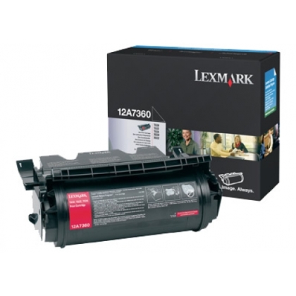 Originlny toner Lexmark 12A7360 (ierny)