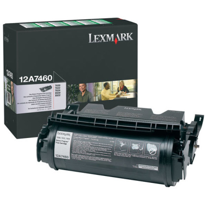 Originlny toner Lexmark 12A7460 (ierny)