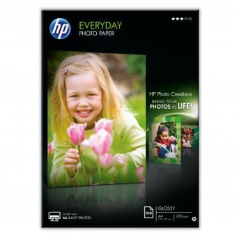 Fotopapier A4 HP Everyday Glossy, 100 listov, 200 g/m², leskl (Q2510A)