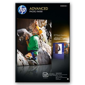 Fotopapier 10 x 15 cm HP Advanced Glossy, 100 listov, 250 g/m², leskl (Q8692A)