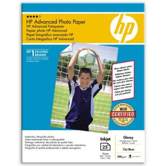 Fotopapier 13x18cm HP Advanced Glossy, 25 listov, 250 g/m2, lesklý (Q8696A)