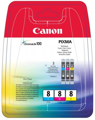 Sada originlnch npl Canon CLI-8C/M/Y