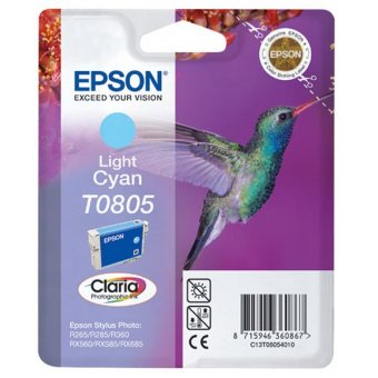 Originálna cartridge  EPSON T0805 (Svetlo azúrová)