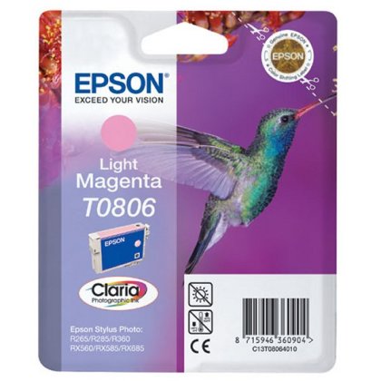 Originálna cartridge  EPSON T0806 (Svetlo purpurová)