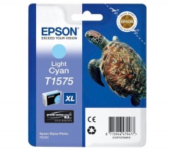 Cartridge do tiskrny Originlna npl  EPSON T1575 (Svetlo azrov)