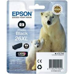 Cartridge do tiskrny Originlna npl EPSON T2631 (Foto ierna)