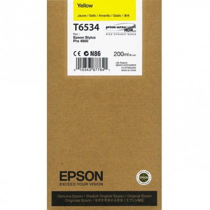 Originálna cartridge Epson T6534 (Žltá)
