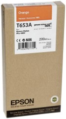 Cartridge do tisk�rny Origin�lna n�pl� Epson T653A (Oran�ov�)