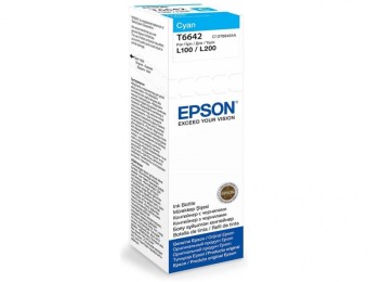 Originálna fľaša Epson T6642 (Azúrová)