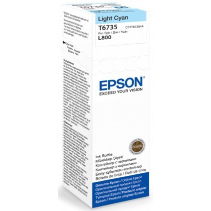 Originálna fľaša Epson T6735 (Foto azúrová)
