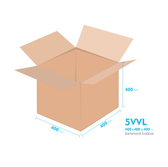 Kartnov katua 5VVL - 400 x 400 x 400 mm - vntorn 394 x 394 x 388 mm