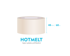 Lepiaca pska, priehadn - HOTMELT - 48  mm x 60m