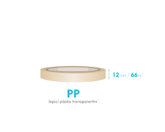 Lepiaca pska - 12  mm x 66m - priehadn