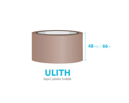 Lepiaca páska, hnedá - ULITH - 48mm x 66m