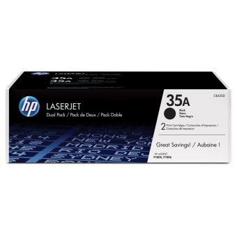 Originlny toner HP 35A, HP CB435AD (ierny) multipack