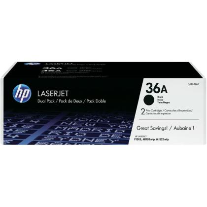 Originlny toner HP 36A, HP CB436AD (ierny) multipack