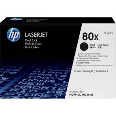 Originlny toner HP 80X, HP CF280XD (ierny) multipack