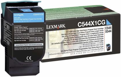 Originálný toner Lexmark C544X1CG (Azúrový)