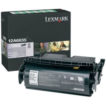 Originlny toner Lexmark 12A6835 (ierny)