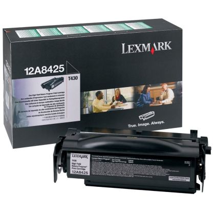 Originlny toner Lexmark 12A8425 (ierny)