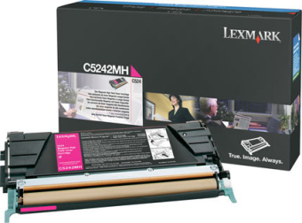 Originlny toner Lexmark C5242MH (Purpurov)