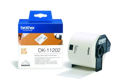 Originlne etikety Brother DK-11202, papierov ttky 62 x 100 mm, 300 ks