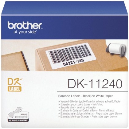 Originlne etikety Brother DK-11240, papierov ttky, 102 x 51 mm, 600 ks