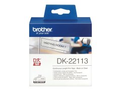 Originlne etikety Brother DK-22113, priesvitn filmov kot, 62  mm x 15,24m