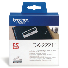 Originlne etikety Brother DK-22211, filmov kot, 29  mm x 15,24m
