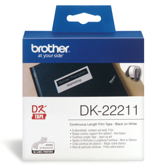 Originálne etikety Brother DK-22211, filmová rola, 29mm x 15,24m