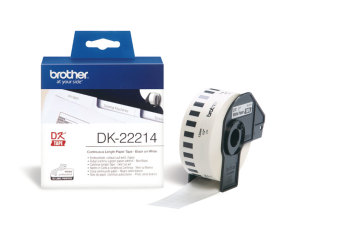 Originlne etikety Brother DK-22214, papierov kot 12  mm x 30,48m