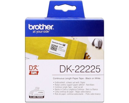 Originlne etikety Brother DK-22225, papierov kot 38  mm x 30,48m