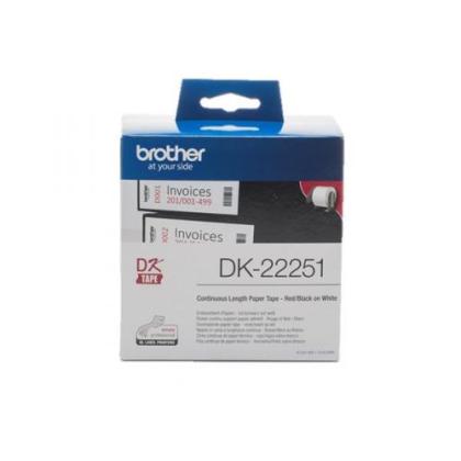 Originlne etikety Brother DK-22251, papierov kot 62  mm x 15,24m