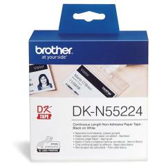 Originlne etikety Brother DK-N55224, papierov kot, nelepiace, 54  mm x 30,48m 
