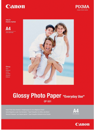 Fotopapier A4 Canon Glossy, 20 listov, 210 g/m², leskl, biely, inkoustov