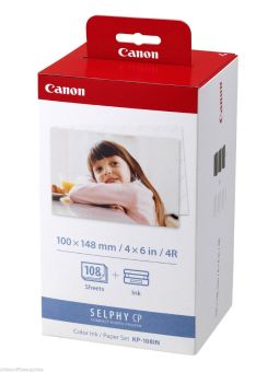 Fotopapier pre termosublimačné tlačiarne Canon 10x15cm, 108ks (KP108IN)