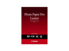 Fotopapier A4 Canon Pro Luster, 20 listov, 260 g/m², lesklý, biely, inkoustový