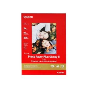 Fotopapier A4 Canon Plus Glossy, 20 listov, 260 g/m2, lesklý, biely, inkoustový (PP-201)