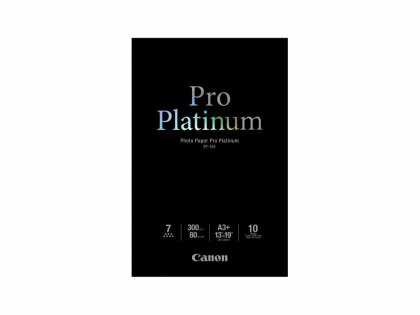 Fotopapier A3 + Canon Pre Platinum, 10 listov, 300 g/m², leskl, biely, atramentov (PT-101)