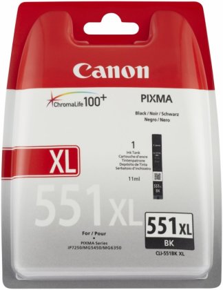 Originlna npl Canon CLI-551BK XL (ierna)