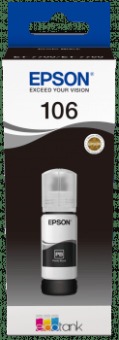 Originálna fľaša Epson 106 BK (C13T00R140) (Foto čierna)