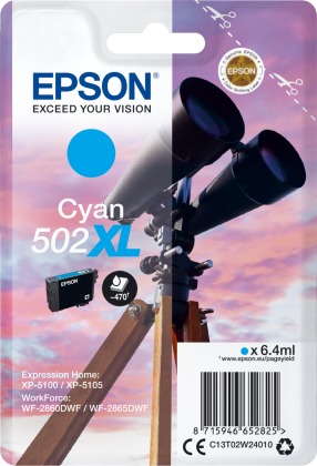 Originlna npl Epson 502 XL C (T02W2) (Azrov)