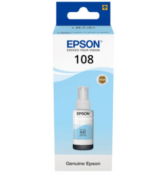 Originlna faa Epson 108 LC (C13T09C54A) (Svetlo azrov)
